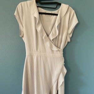 LIKE NEW BARELY WORN Sunday Best Wrap Ruffle Dress